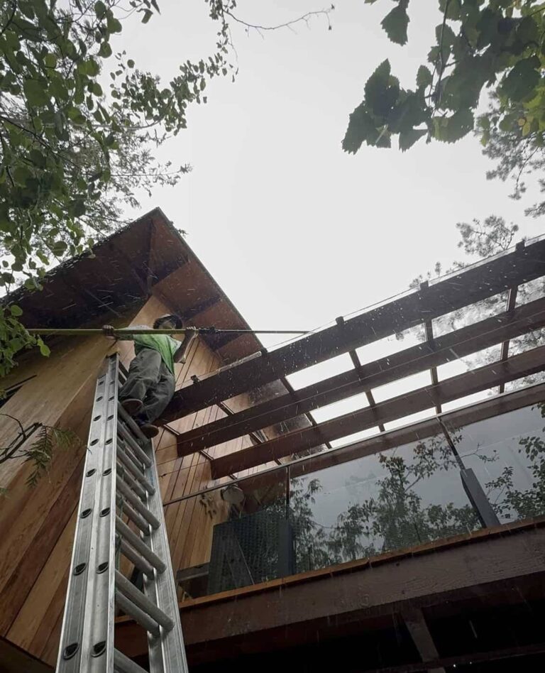 Lakeside home exterior cleaning